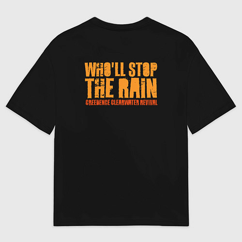 Женская футболка оверсайз Creedence кто остановит дождь / 3D-принт – фото 2