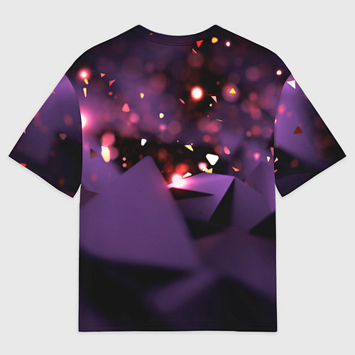 Женская футболка оверсайз Stellar Blade Eve purple / 3D-принт – фото 2