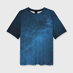 Женская футболка оверсайз Космическая вселенная млечный путь