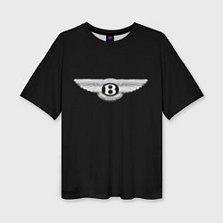 Женская футболка оверсайз Bentley logo