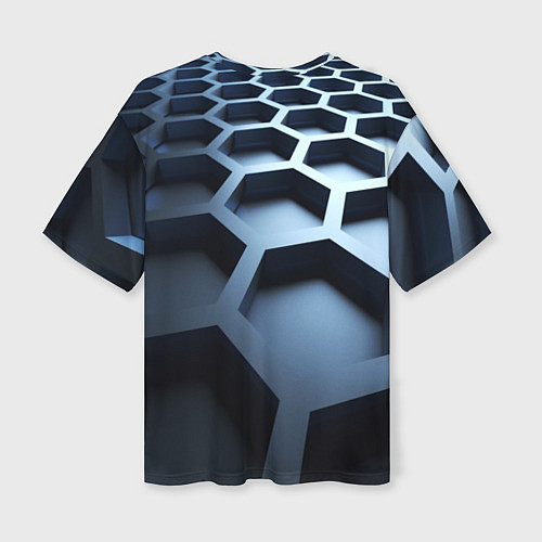 Женская футболка оверсайз Броня нанотехнологичная / 3D-принт – фото 2