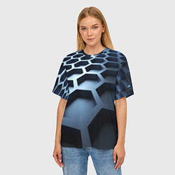 Футболка оверсайз женская Броня нанотехнологичная, цвет: 3D-принт — фото 2