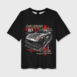 Женская футболка оверсайз Rx7 korch drift