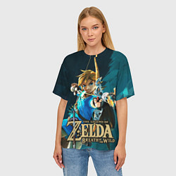 Футболка оверсайз женская Zelda - Link, цвет: 3D-принт — фото 2