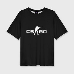Футболка оверсайз женская Counter strike logo, цвет: 3D-принт