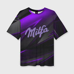 Футболка оверсайз женская Milfa milka style, цвет: 3D-принт