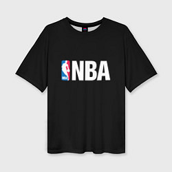 Женская футболка оверсайз NBA logo sport