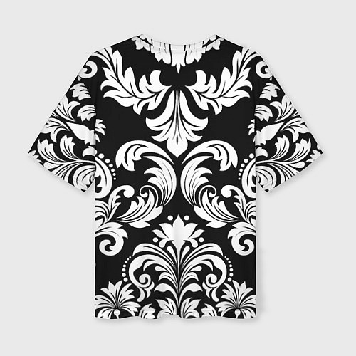 Женская футболка оверсайз Дамасский орнамент / 3D-принт – фото 2