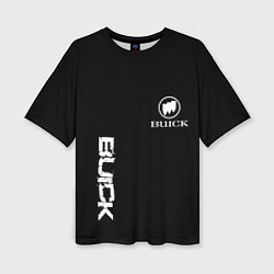 Женская футболка оверсайз Buik logo white