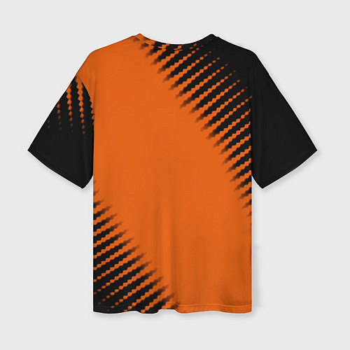 Женская футболка оверсайз Half life orange box / 3D-принт – фото 2