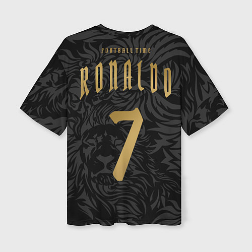 Женская футболка оверсайз Форма Роналду номер 7 сборная Португалии / 3D-принт – фото 2