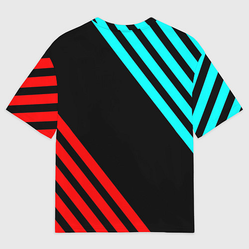 Женская футболка оверсайз Sonic sega geometry / 3D-принт – фото 2