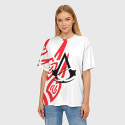 Футболка оверсайз женская Assassins Creed wild, цвет: 3D-принт — фото 2