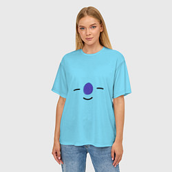 Футболка оверсайз женская BT21-Koya, цвет: 3D-принт — фото 2