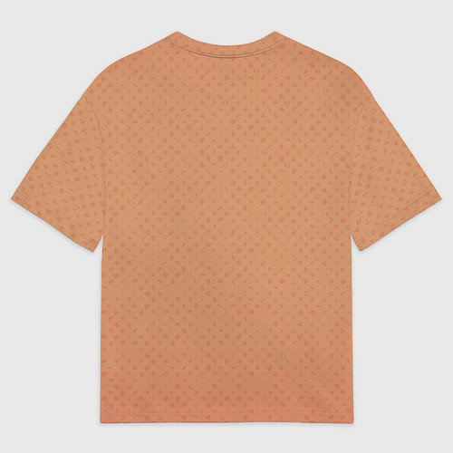 Женская футболка оверсайз Jac motors паттерн охра / 3D-принт – фото 2