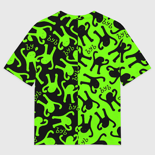 Женская футболка оверсайз Among us x ъуъ съука / 3D-принт – фото 2