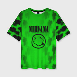 Футболка оверсайз женская Nirvana x Billie, цвет: 3D-принт
