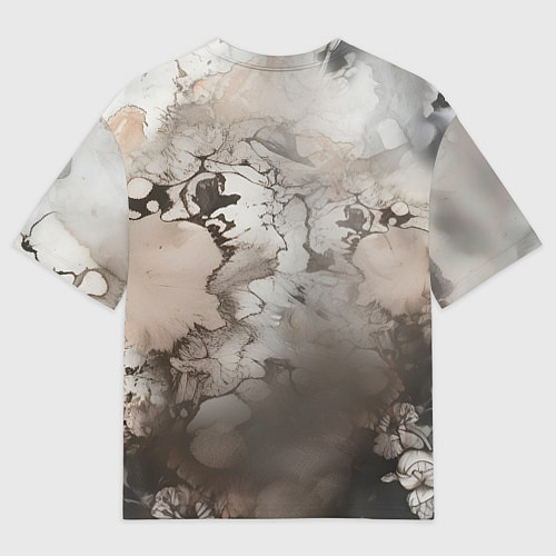 Женская футболка оверсайз Катрина в красном / 3D-принт – фото 2