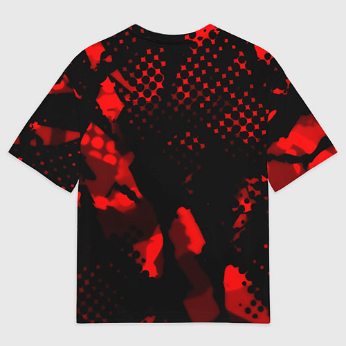 Женская футболка оверсайз Радуга 6 текстура / 3D-принт – фото 2