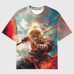 Футболка оверсайз женская Wukong король обезьян, цвет: 3D-принт