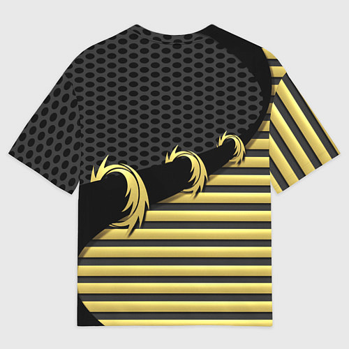 Женская футболка оверсайз Skyrim gold edinion / 3D-принт – фото 2