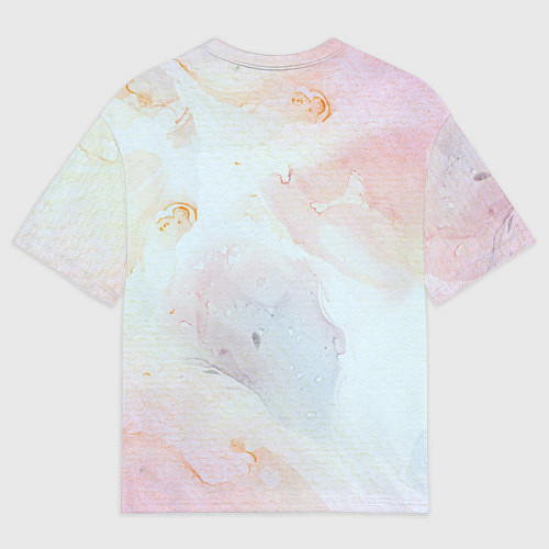 Женская футболка оверсайз Маяк у моря на закате в отпечатке пальца / 3D-принт – фото 2