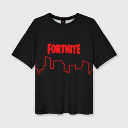 Женская футболка оверсайз Fortnite urban