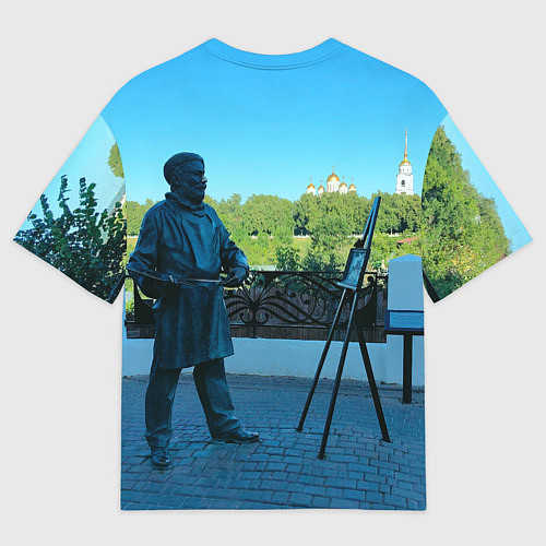 Женская футболка оверсайз Город Владимир / 3D-принт – фото 2