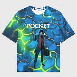 Женская футболка оверсайз Pocket Deadlock