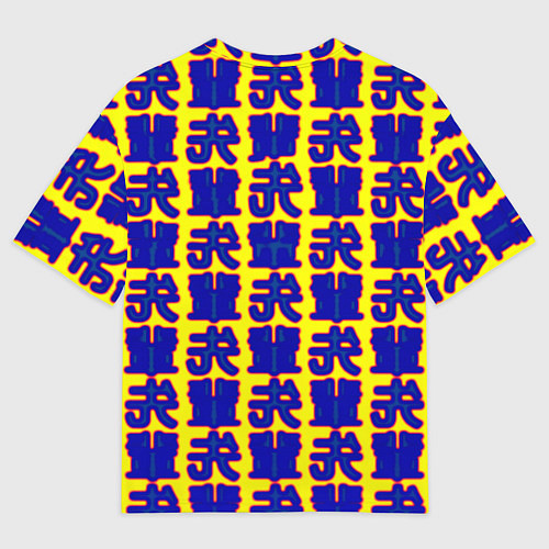 Женская футболка оверсайз Samurai logo patten japan / 3D-принт – фото 2