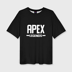 Футболка оверсайз женская Apex legends logo white, цвет: 3D-принт