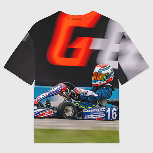 Женская футболка оверсайз Микро 2024 номер 16 / 3D-принт – фото 2