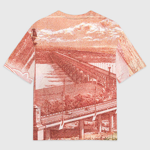 Женская футболка оверсайз Любимый Хабаровск 5000 / 3D-принт – фото 2