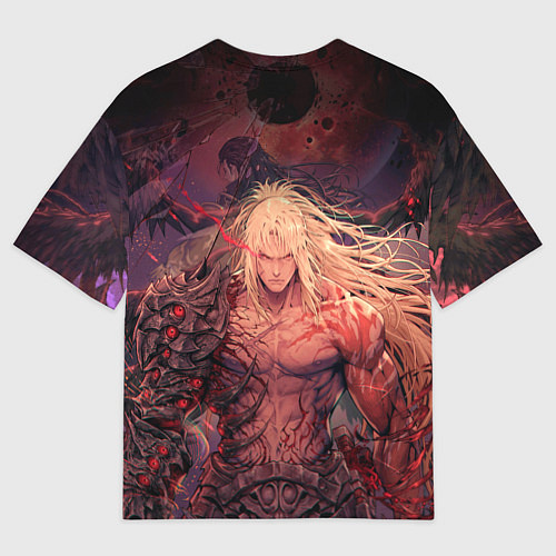 Женская футболка оверсайз Герой The first berserker khazan / 3D-принт – фото 2