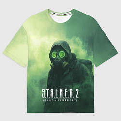 Футболка оверсайз женская Stalker 2 сердце Чернобыля, цвет: 3D-принт