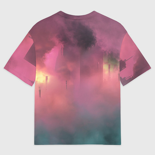 Женская футболка оверсайз Stalker 2 радиоактивный дым / 3D-принт – фото 2