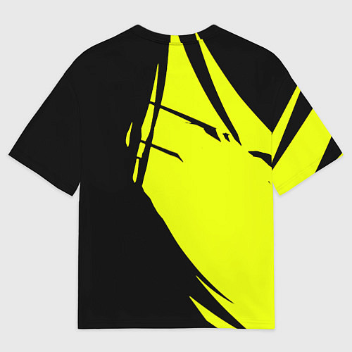 Женская футболка оверсайз Cyberpunk 2077 тексутар / 3D-принт – фото 2