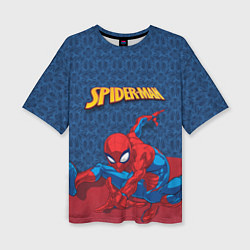 Футболка оверсайз женская Прыжок Человека-паука, цвет: 3D-принт