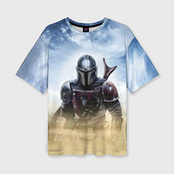 Футболка оверсайз женская Дин Джарин - Мандалорец, цвет: 3D-принт