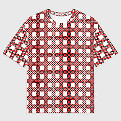 Футболка оверсайз женская Скандинавское плетение, цвет: 3D-принт