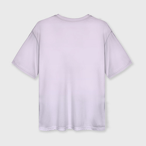 Женская футболка оверсайз Геометрическая абстракция с треугольниками и пятни / 3D-принт – фото 2