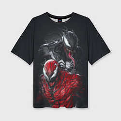 Футболка оверсайз женская Venom and Carnage, цвет: 3D-принт