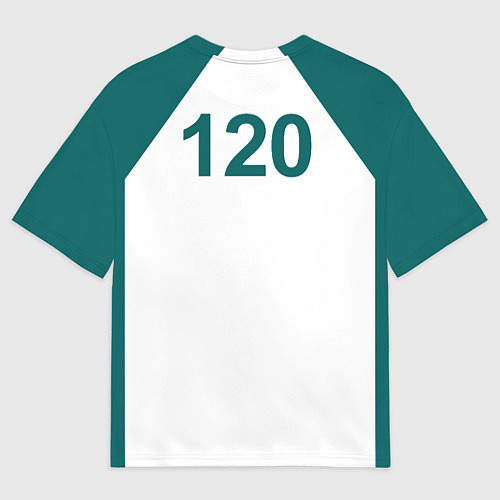 Женская футболка оверсайз Игра в кальмара 120 / 3D-принт – фото 2