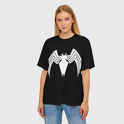 Футболка оверсайз женская Venom - spider logo, цвет: 3D-принт — фото 2
