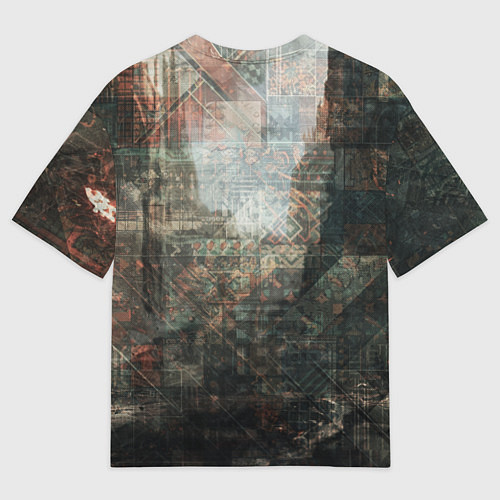 Женская футболка оверсайз Космодесантник с болтером / 3D-принт – фото 2