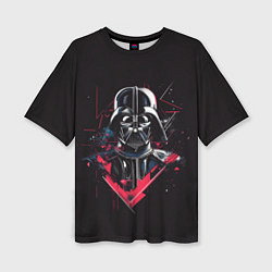 Футболка оверсайз женская Darth Vader on black, цвет: 3D-принт