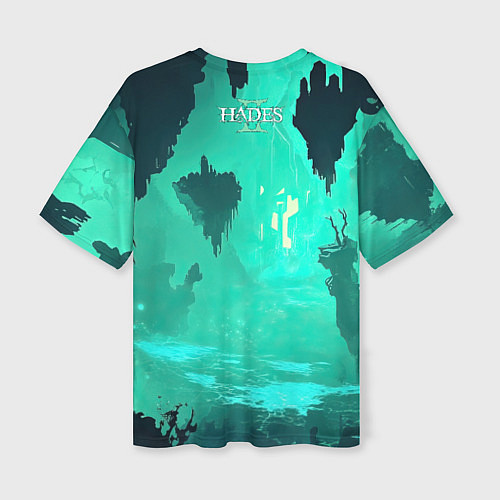 Женская футболка оверсайз Мелиноя в подземелье - Hades 2 / 3D-принт – фото 2