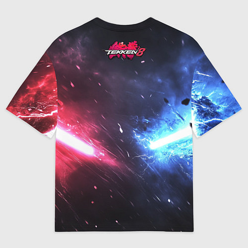 Женская футболка оверсайз Сопротивление в Tekken 8 / 3D-принт – фото 2