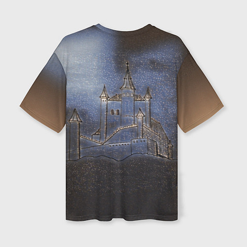 Женская футболка оверсайз Замок принцессы / 3D-принт – фото 2