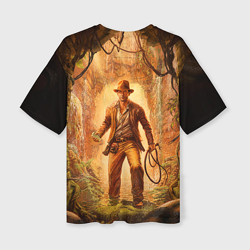 Женская футболка оверсайз Инди Indiana Jones and the great circle / 3D-принт – фото 2